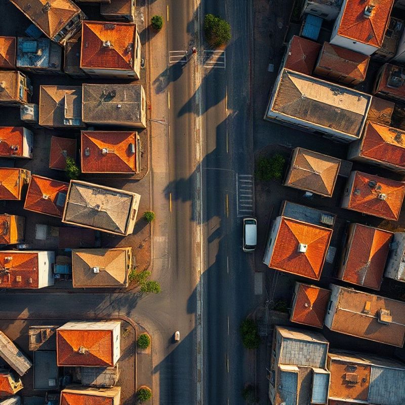 Abstract aerial map of Garissa streets in charcoal and gold